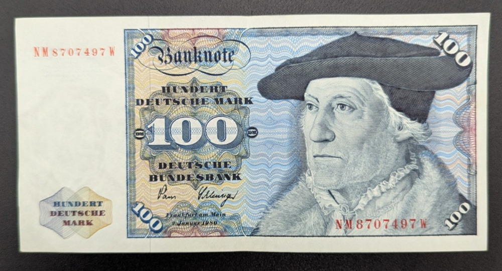Germany 100 Hundert Deutsche Mark German Hundred Mark Banknote DM 1980